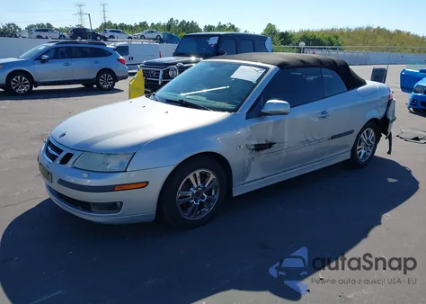 2007 Saab 9-3 2.0T z USA, uszkodzony, nr VIN YS3FD79Y876000764